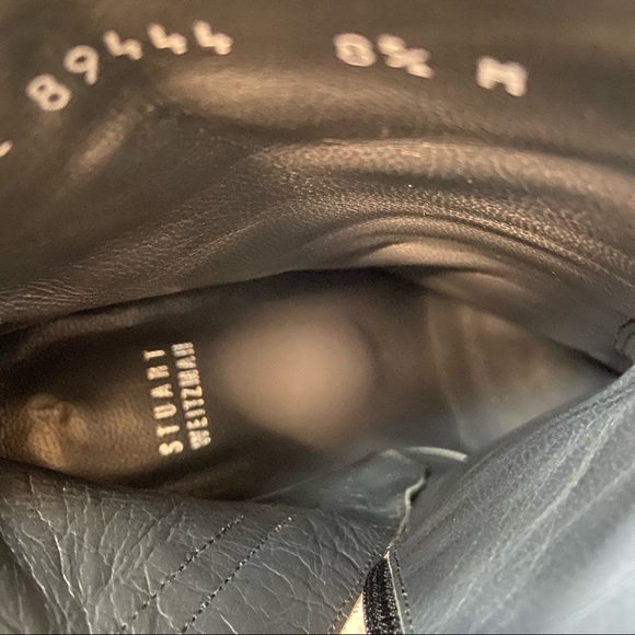 STUART WEITZMAN Women’s Ankle Black Leather Boots - Size: 38.5 - Picture 16 of 16